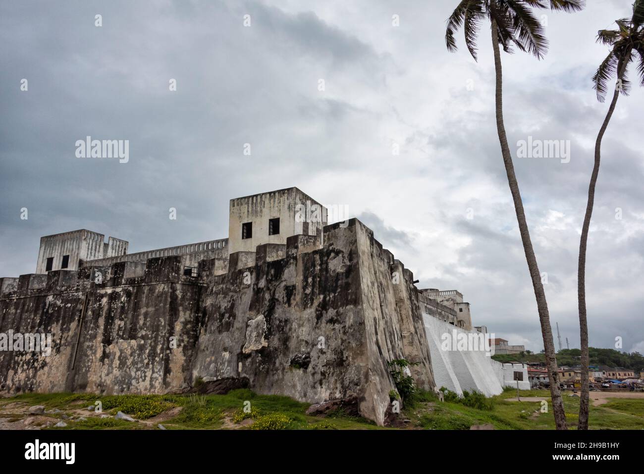 Château d'Elmina (Château de Saint George/fort Saint Jorge), site classé au patrimoine mondial de l'UNESCO, Elmina, région centrale, Ghana Banque D'Images