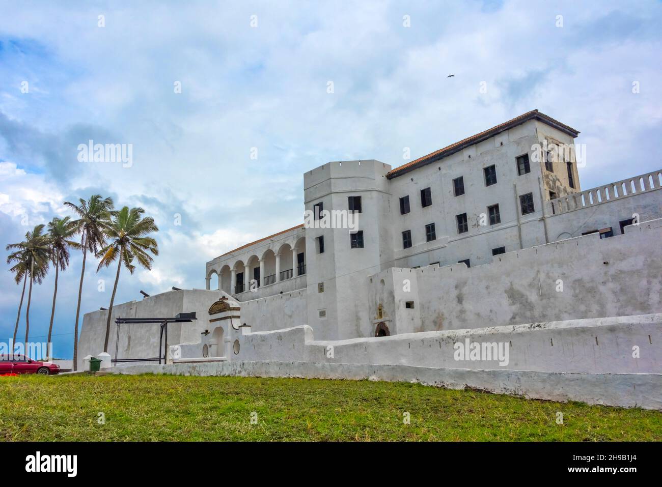 Château d'Elmina (Château de Saint George/fort Saint Jorge), site classé au patrimoine mondial de l'UNESCO, Elmina, région centrale, Ghana Banque D'Images