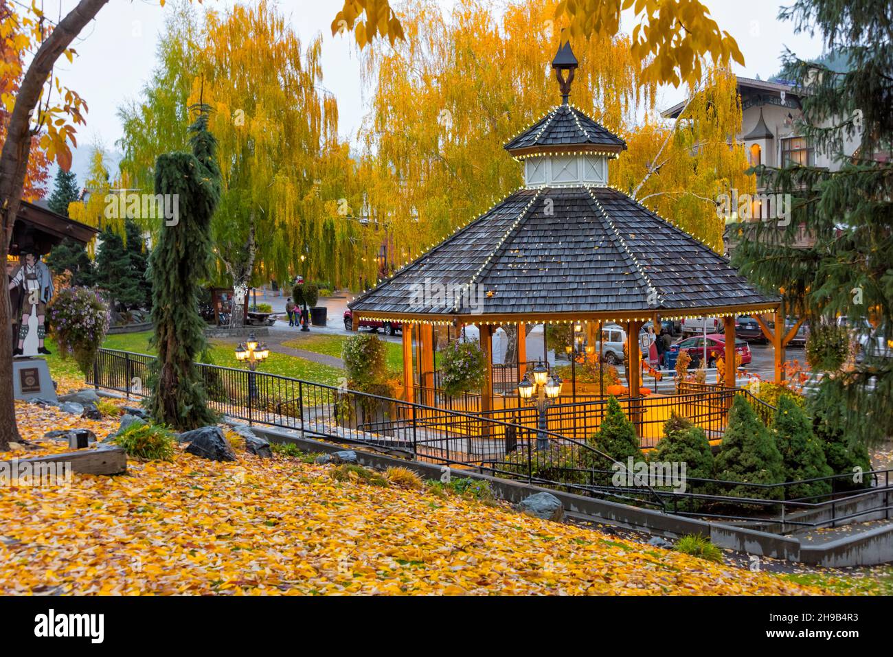 Centre-ville de Leavenworth, État de Washington, États-Unis Banque D'Images