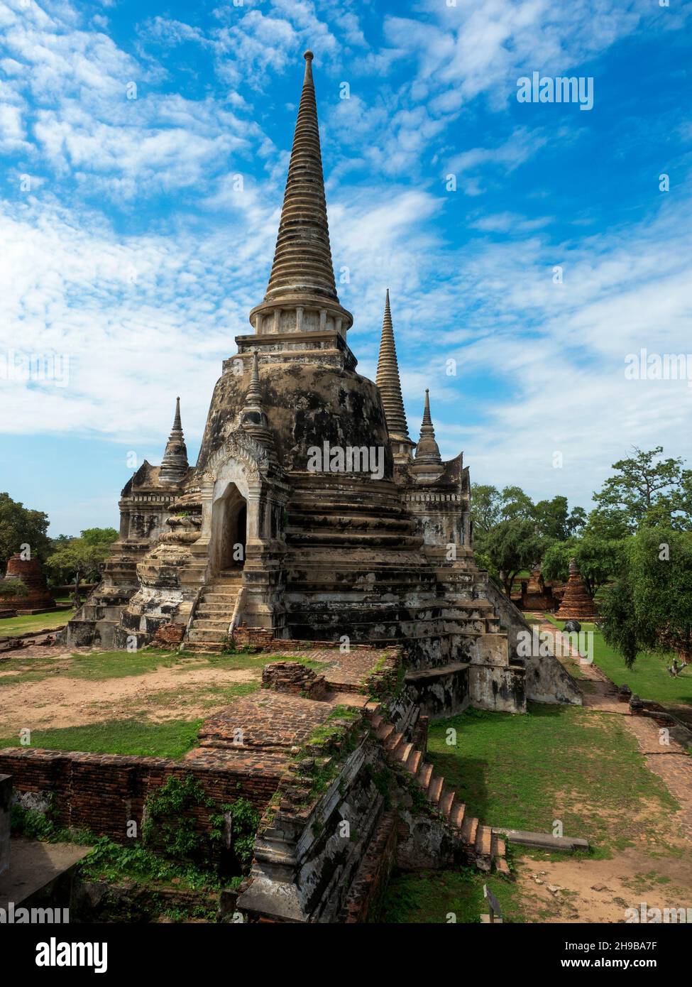 Pagoden, Chedis à Wat Phra si Sanphet, Parc d'Histoire Ayutthaya, Thaïlande, Asie Banque D'Images
