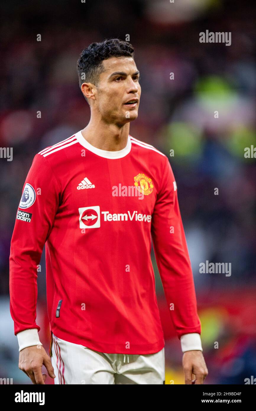 MANCHESTER, ANGLETERRE - DÉCEMBRE 04 : Cristiano Ronaldo de Manchester United lors du match de la Premier League entre Manchester United et Crystal Palace à Old Trafford le 4 décembre 2021 à Manchester, Angleterre.Support photo MB Banque D'Images