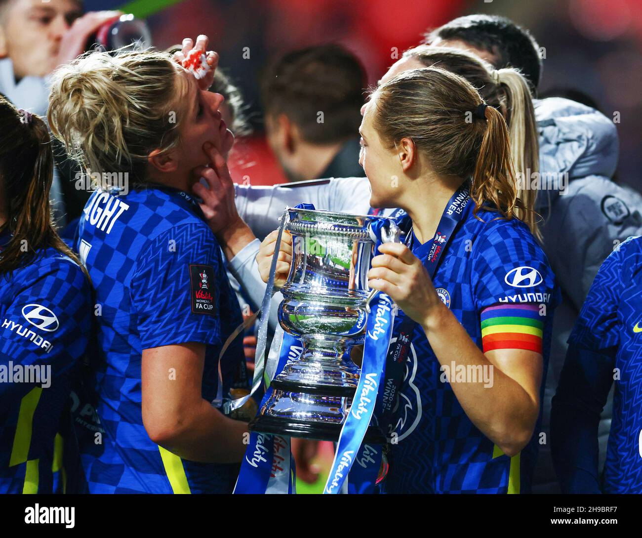 Londres, Angleterre, 5 décembre 2021.Millie Bright, de Chelsea, a fait la fête pendant le match de la coupe FA pour femmes au stade Wembley, à Londres.Le crédit photo devrait se lire: David Klein / Sportimage crédit: Sportimage / Alay Live News Banque D'Images