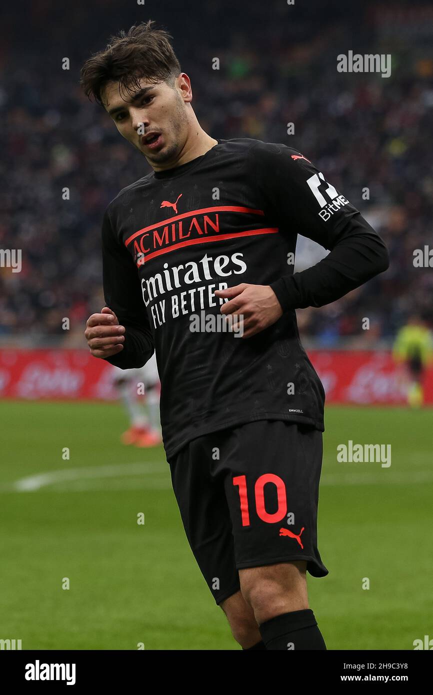 Milan, Italie.04e décembre 2021.Brahim Diaz (AC Milan) pendant l'AC Milan vs US Salernitana, football italien série A match à Milan, Italie, décembre 04 2021 crédit: Independent photo Agency/Alay Live News Banque D'Images