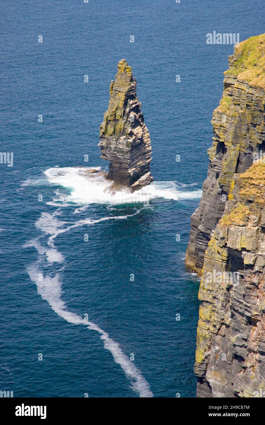 les falaises de moher dans le comté de clare sud de l'irlande Banque D'Images