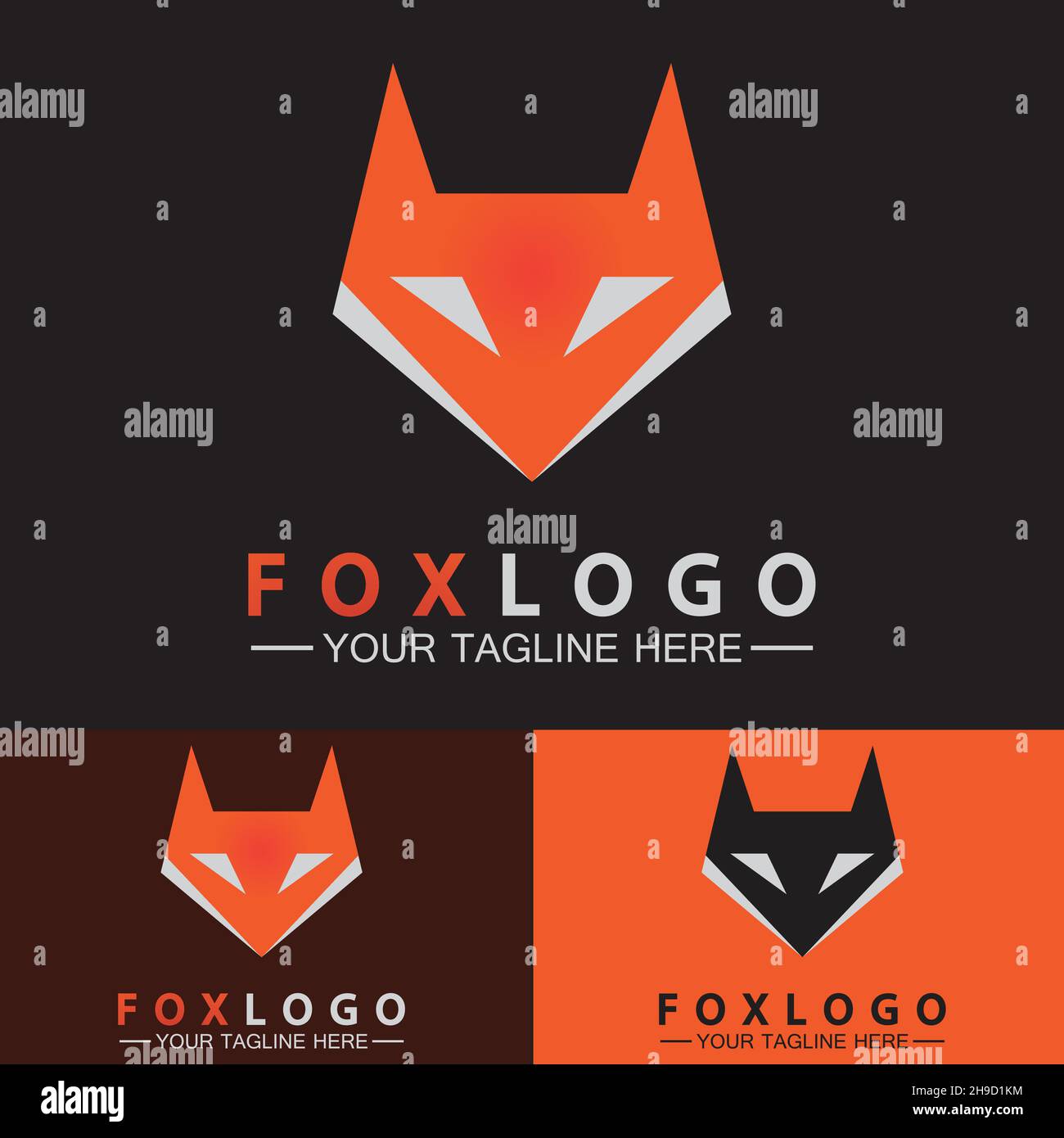Logo Fox modèle d'illustration Vector Illustration de Vecteur