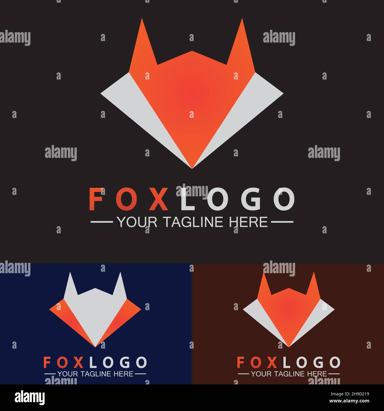 Logo Fox modèle d'illustration Vector Illustration de Vecteur