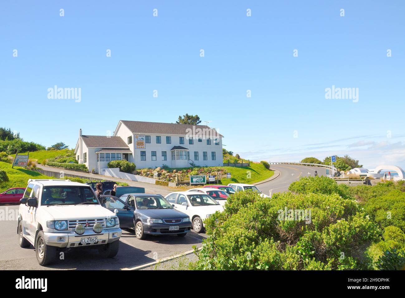 Le Land's End Boutique Hotel est situé à l'extrémité sud de l'île du Sud.Prise à Bluff, Nouvelle-Zélande, le 31 novembre 2010 Banque D'Images