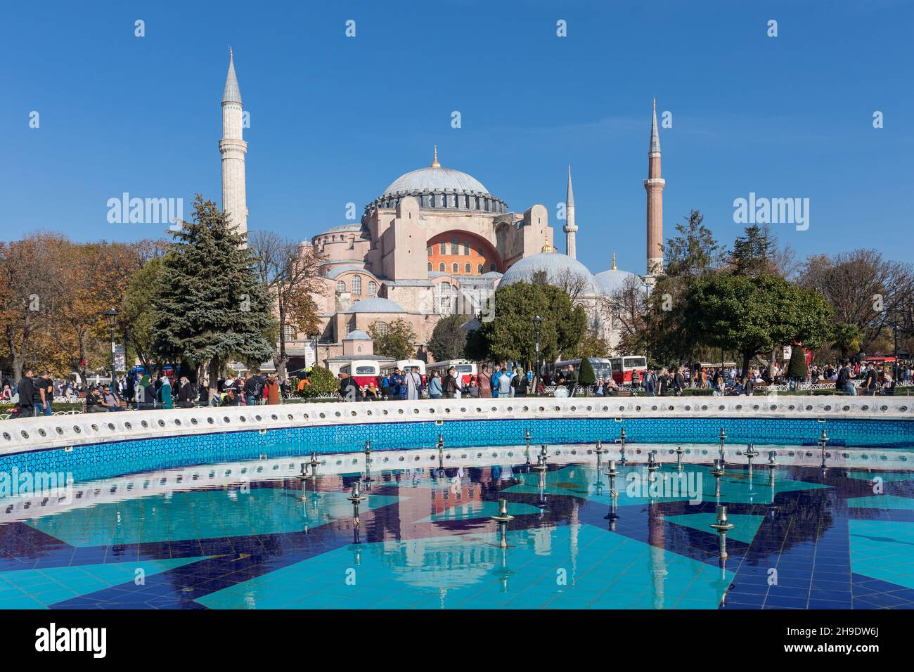 Ayasofya, la Sainte-Sainte-Sophie Grande Mosquée à Istanbul, Turquie Banque D'Images