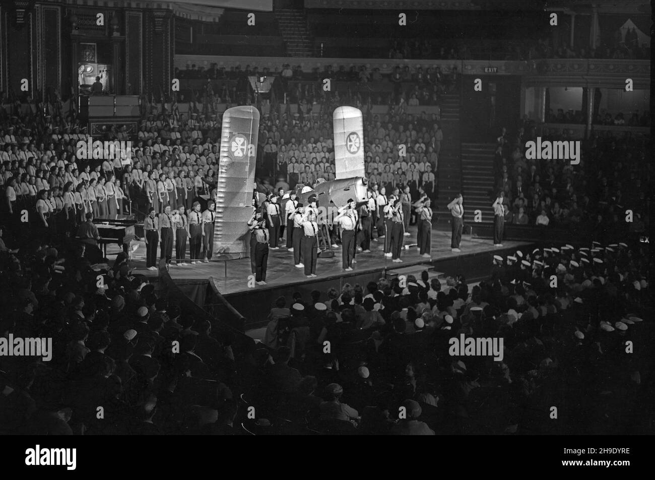 All England Ranger Rally Girl Guides Association au Royal Albert Hall oct.1950 Banque D'Images