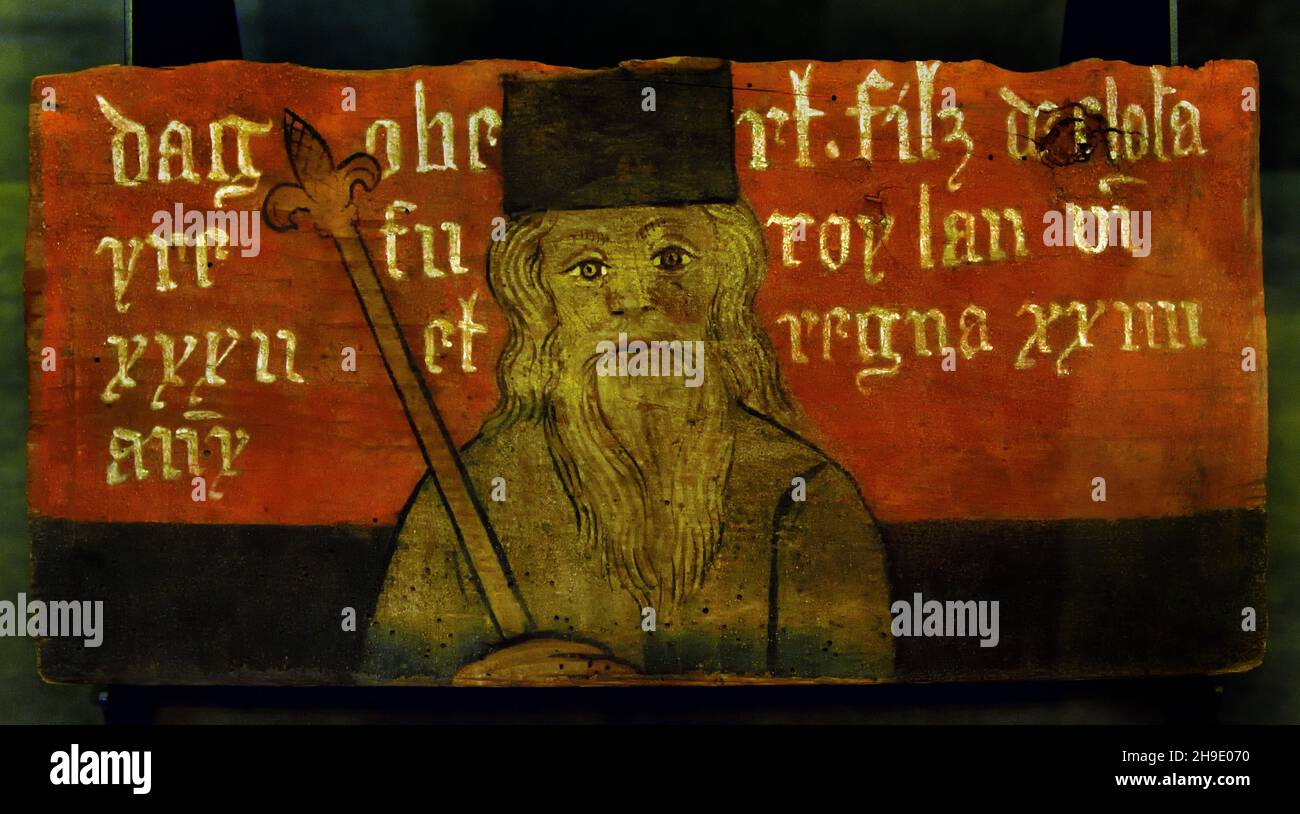 Tavolette di soffitto con la généalogie dei re di Francia - tablettes de plafond avec la généalogie des rois de France 1450-1450 peintre piémontais Torino Palazzo Reale - le Palais Royal de Turin est un palais historique de la Maison de Savoie, Italien, Italie, Banque D'Images