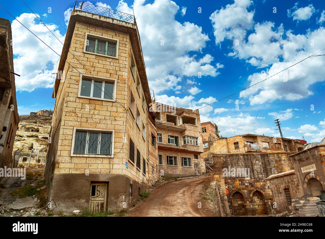 Château de Nevsehir (nevsehir,Turquie) Rockcity (Kayasehir) ville souterraine - Nevsehir, Turquie Banque D'Images