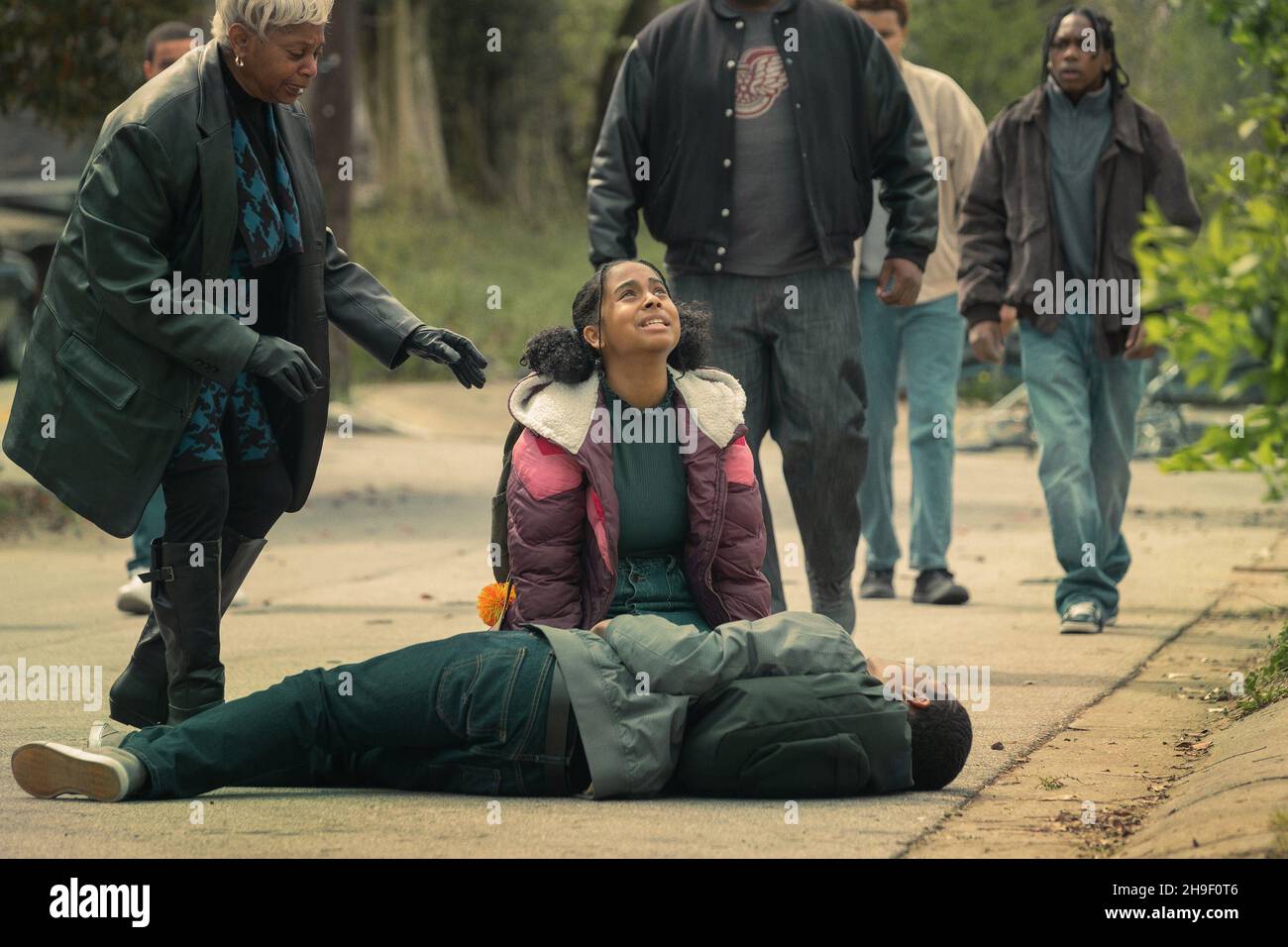 Black Mafia Family Saison 1 BMF, (alias FAMILLE DE LA MAFIA NOIRE), centre : Laila Pruitt, strictement  affaires, (saison 1, ep.106, diffusé le 31 octobre 2021). Photo : Wilford  Harewood / ©Starz / Courtesy Everett Collection Photo Stock - Alamy