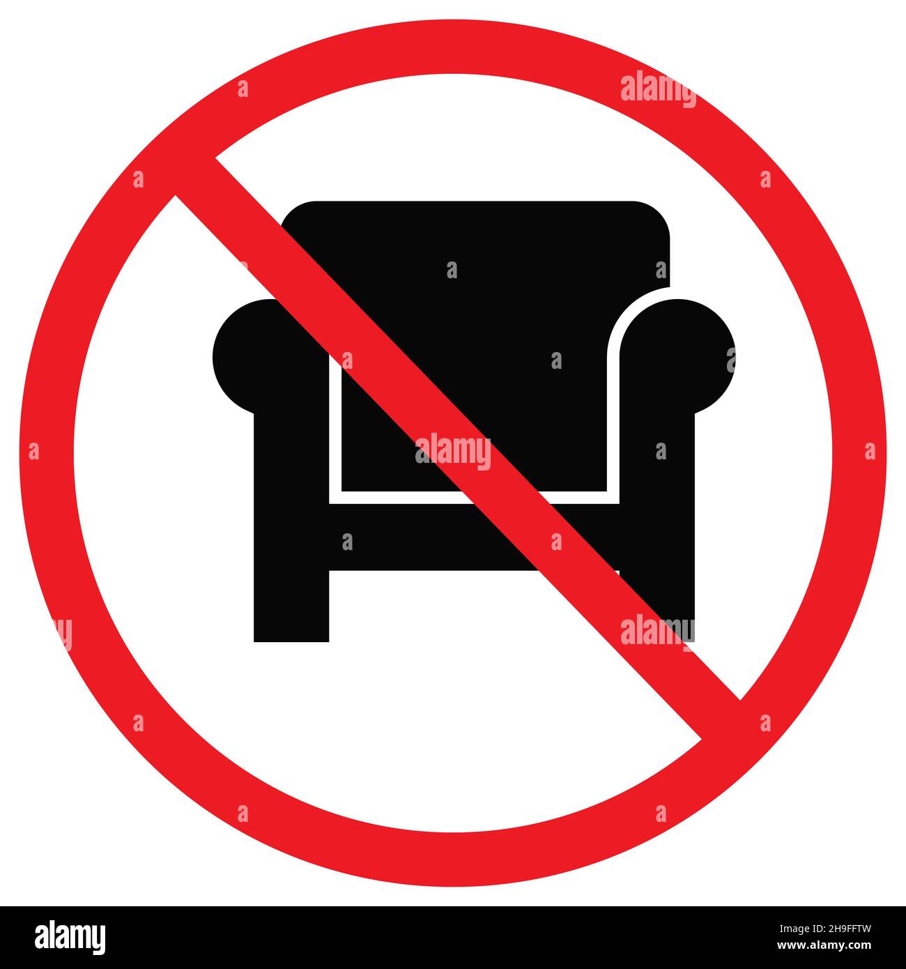 Fauteuil interdit de s'assoire Banque de photographies et d'images à haute  résolution - Alamy