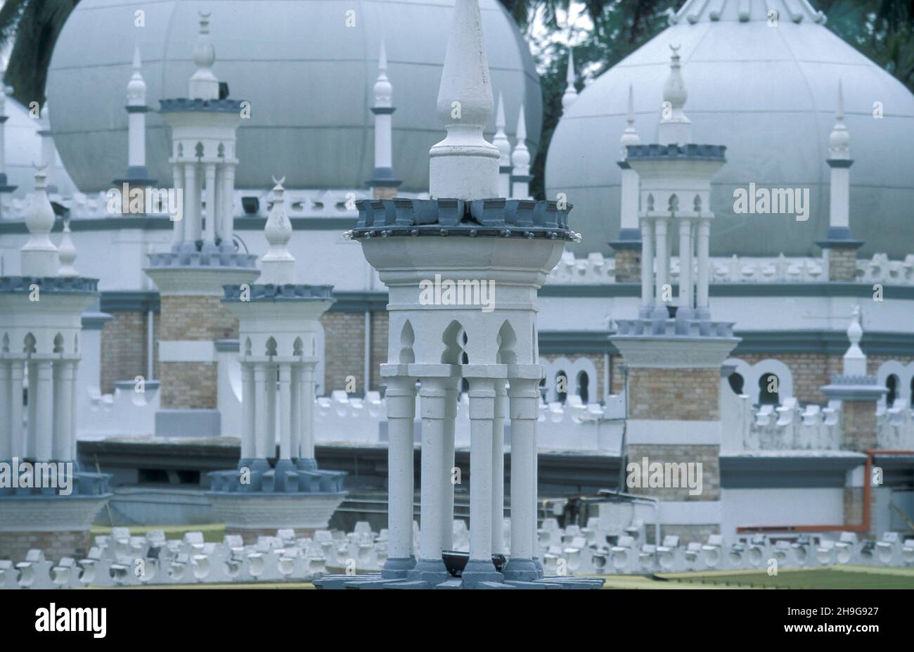 La mosquée de Masjid Jamek dans la ville de Kuala Lumpur en Malaisie.Malaisie, Kuala Lumpur, août 1997 Banque D'Images