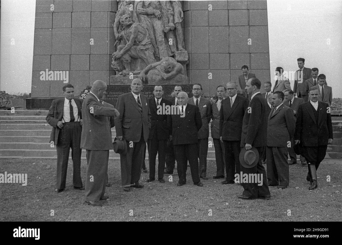 Varsovie, 1948-06-17.Wizyta wêgierskiej delegacji rz¹dowej W Polsce ...
