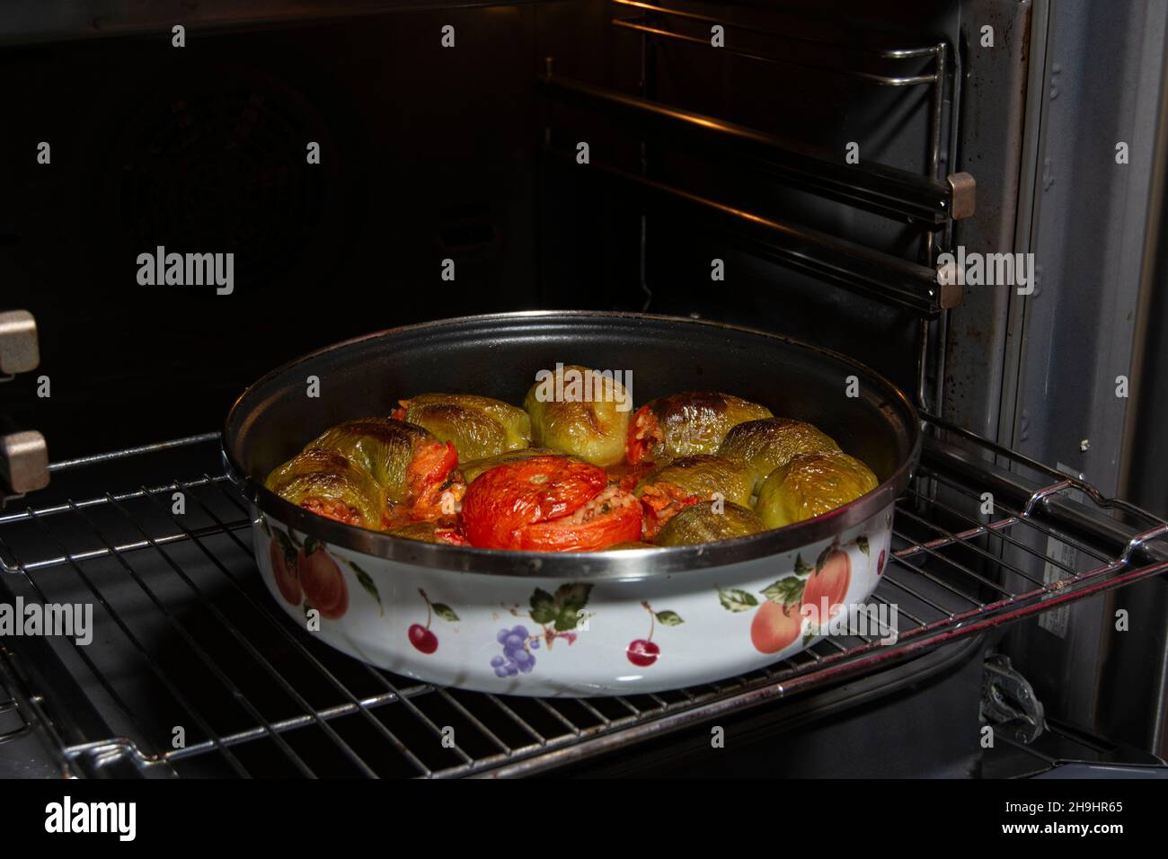 Poivrons farcis de style turc et plats turcs Banque D'Images