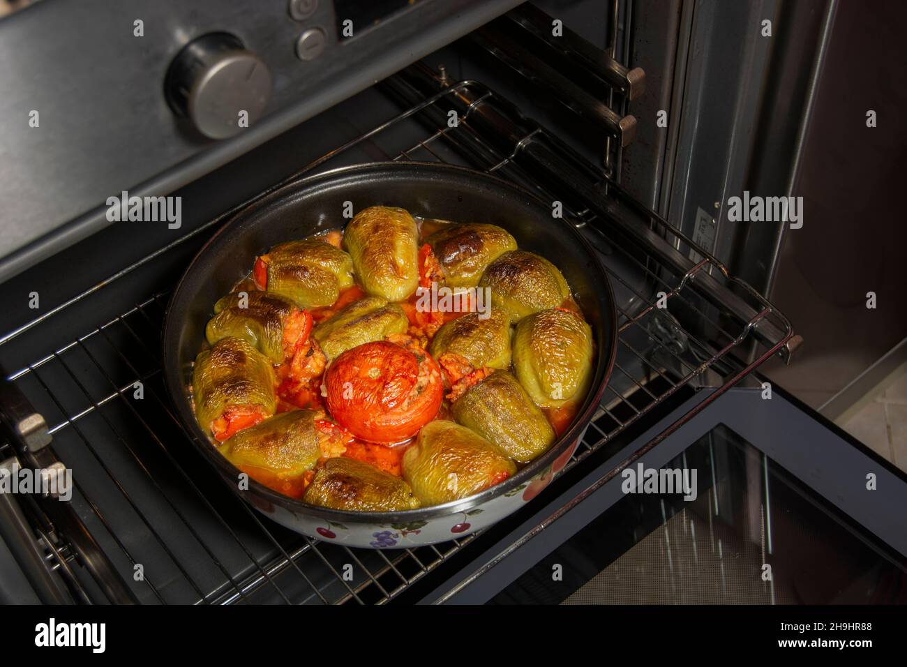 Poivrons farcis de style turc et plats turcs Banque D'Images