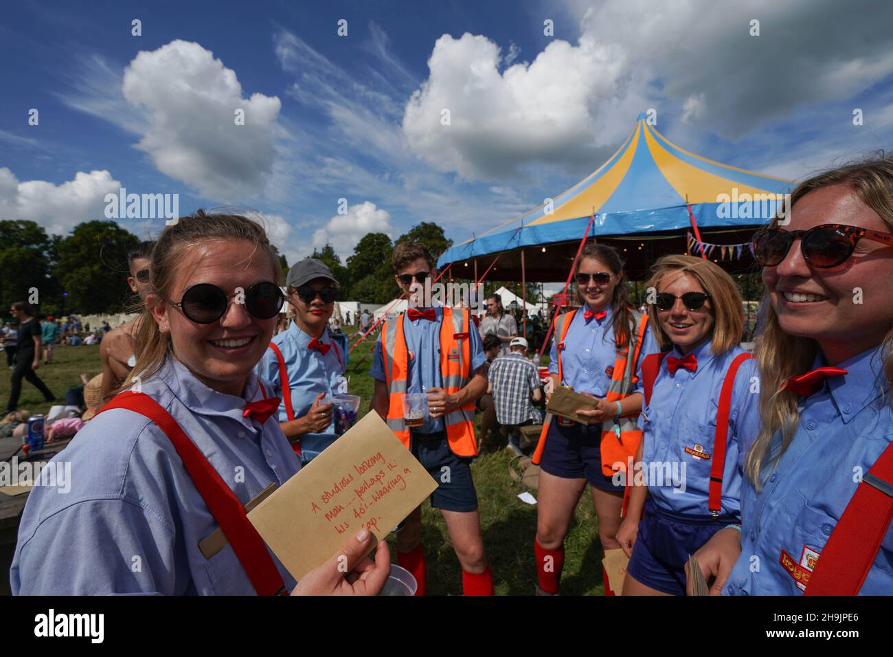 Travailleurs du bureau de poste secret à la fin du festival de la route 2017.Date de la photo : vendredi 1er septembre 2017.Le crédit photo devrait se lire: Richard Gray/EMPICS Entertainment Banque D'Images