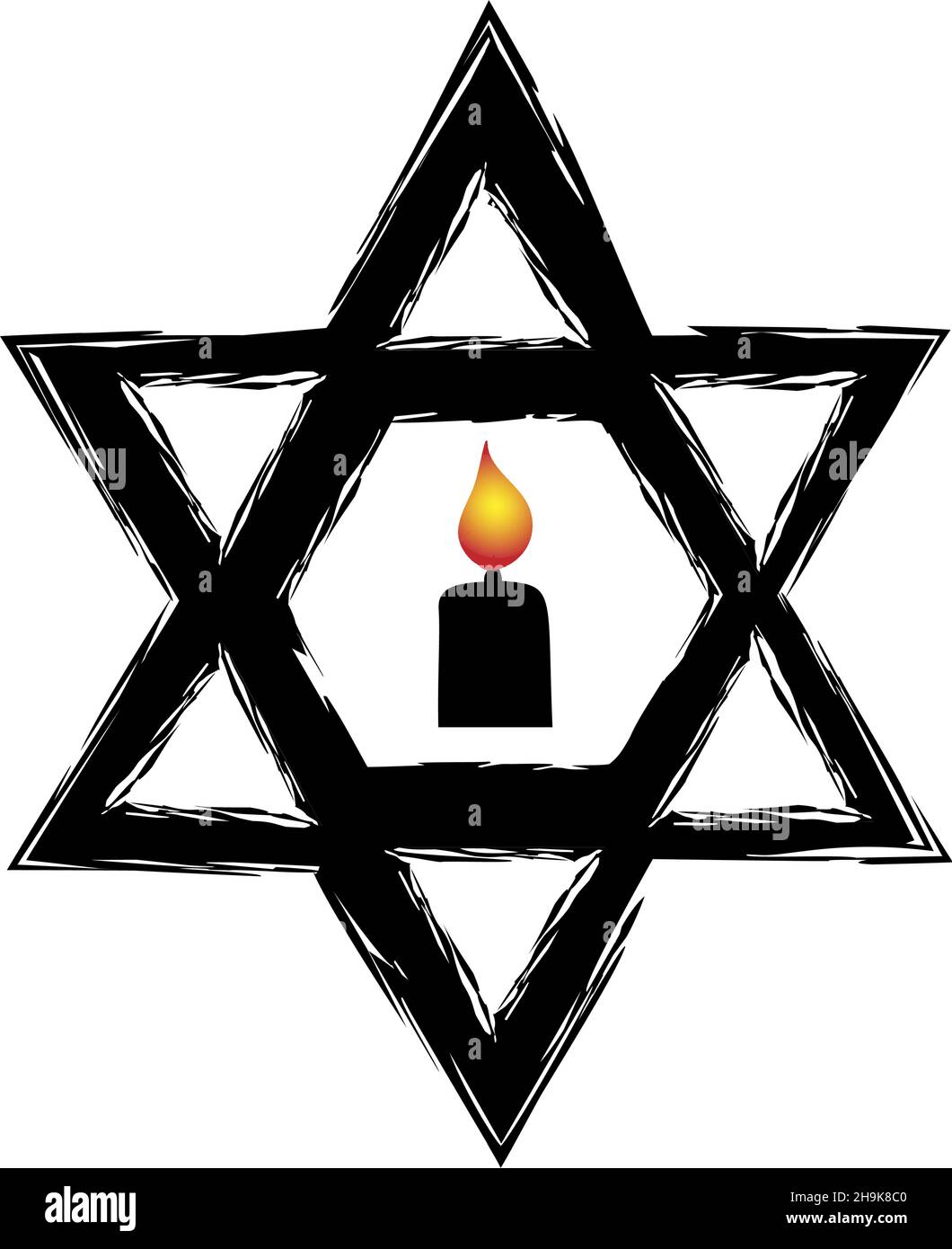 Journée internationale de commémoration de l'Holocauste.Memorial Day. Illustration de Vecteur Journée internationale de commémoration de l'Holocauste.Memorial Day. Illustration de Vecteur
