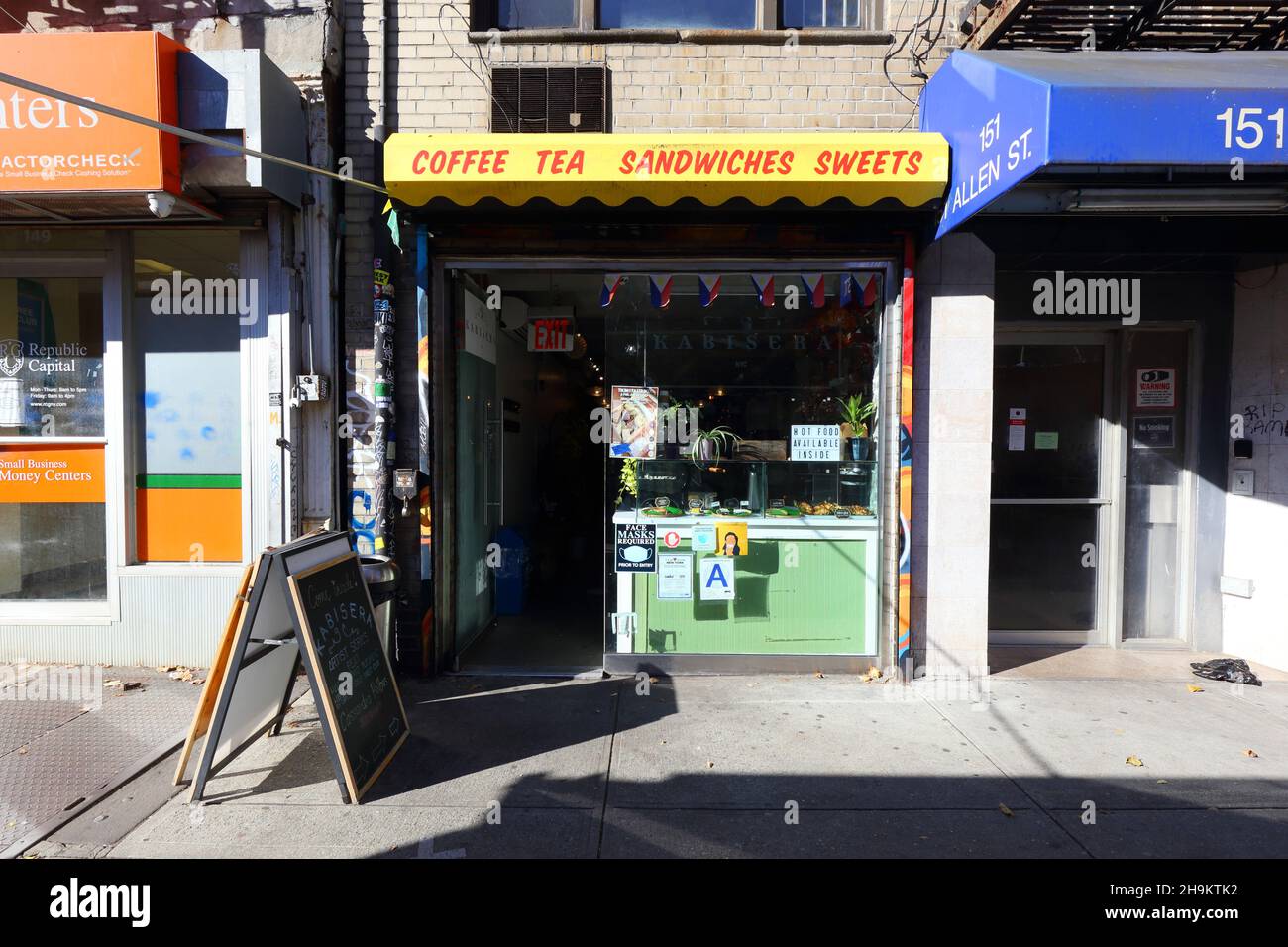 Kabisera, 151 Allen St, New York, New York, New York photo d'un café philippin dans le quartier Lower East Side de Manhattan. Banque D'Images