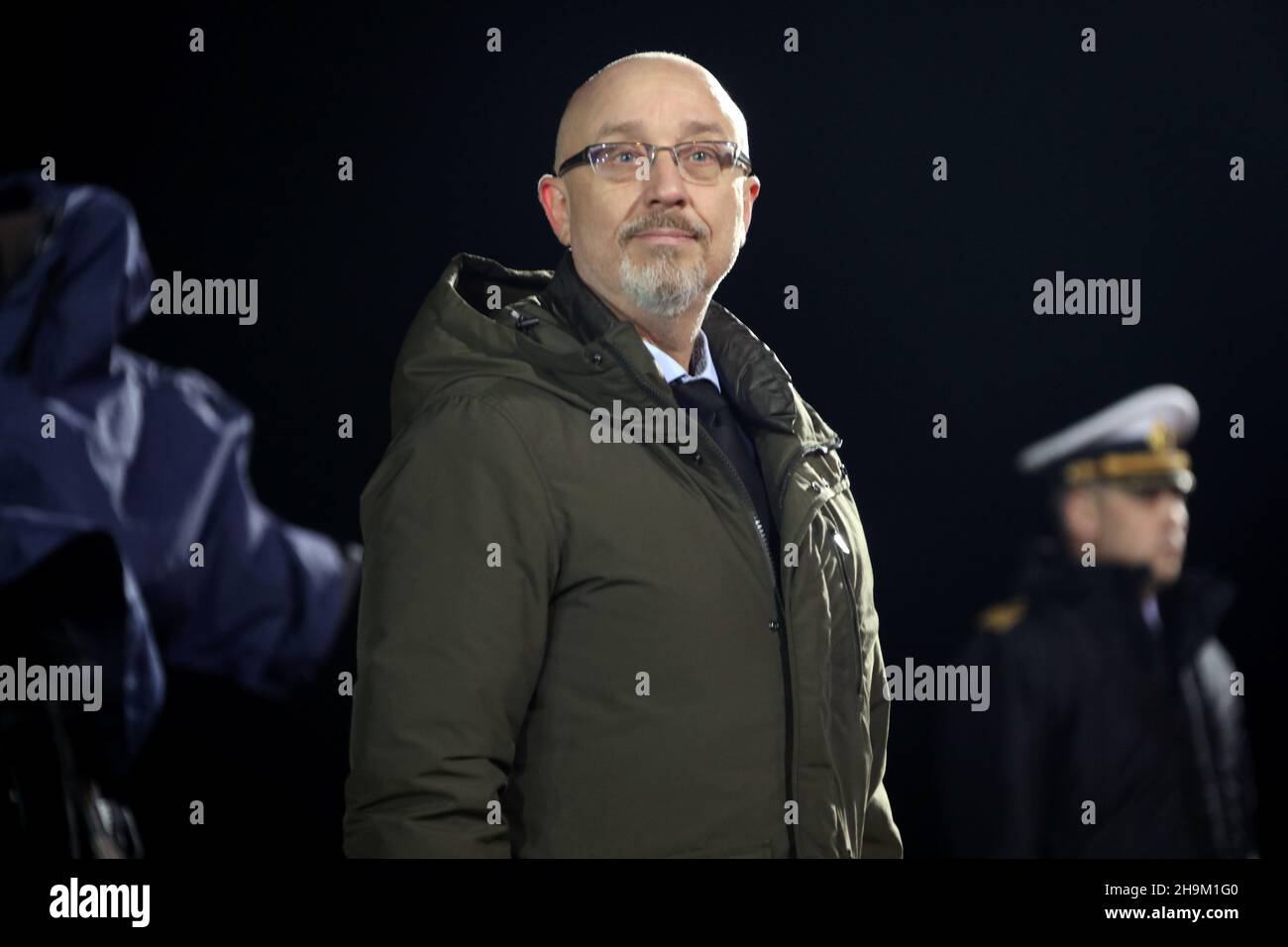 Non exclusif: ODESA, UKRAINE - 06 DÉCEMBRE 2021 - le ministre de la Défense de l'Ukraine Oleksii Reznikov est vu lors de la célébration du jour de l'A Banque D'Images