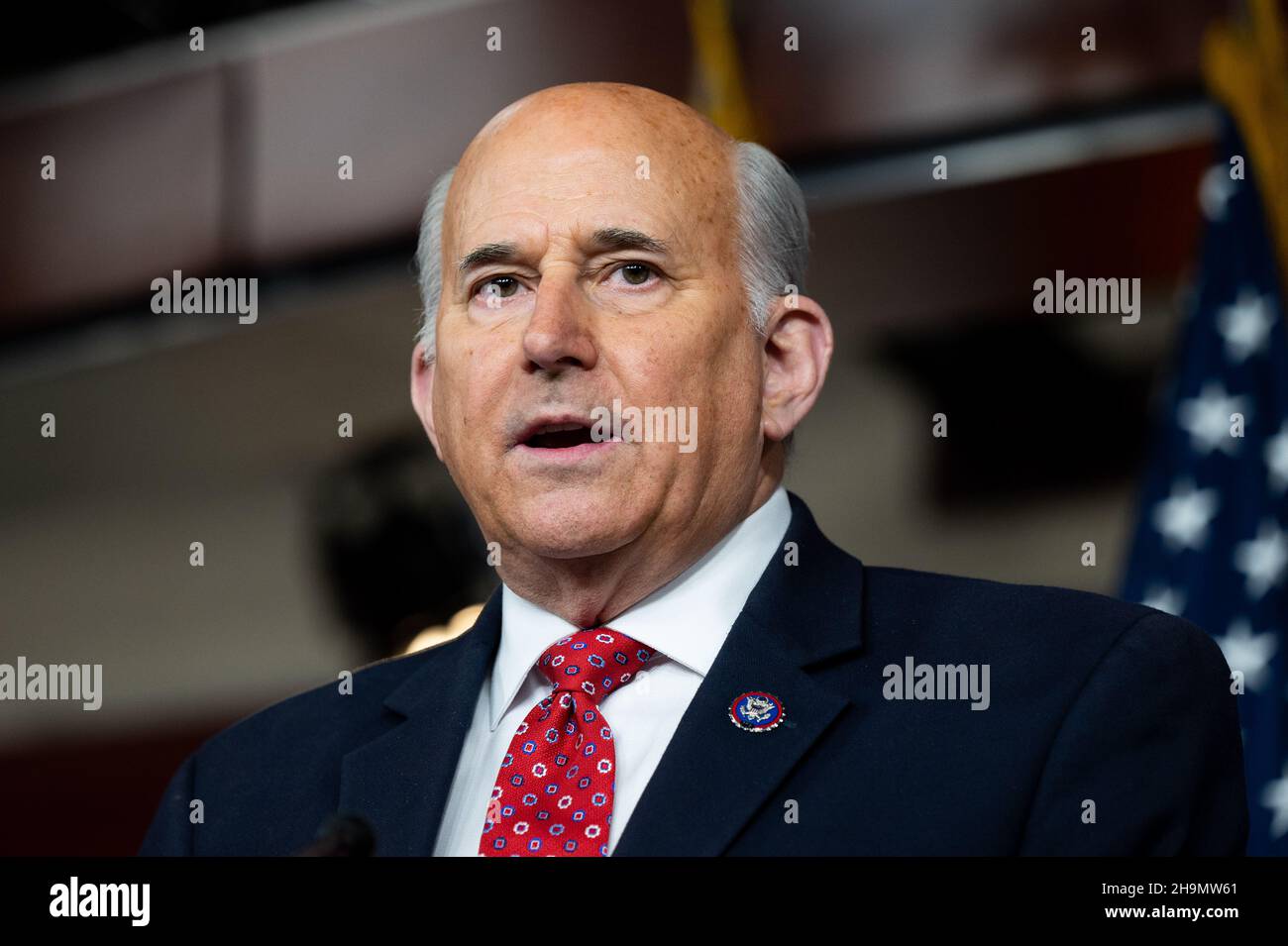 Washington, États-Unis.07ème décembre 2021.Le représentant américain Louie Gohmert (R-TX) parle lors d'une conférence de presse du traitement des accusés du 6 janvier à la prison du district de Columbia (DC).Crédit : SOPA Images Limited/Alamy Live News Banque D'Images