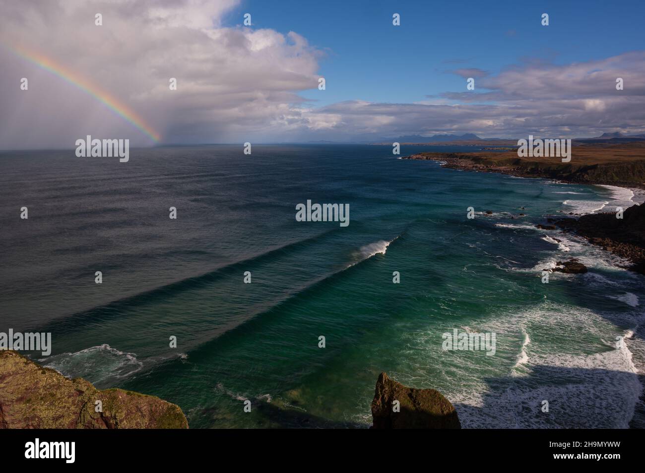 Côte de Melvaig Banque D'Images