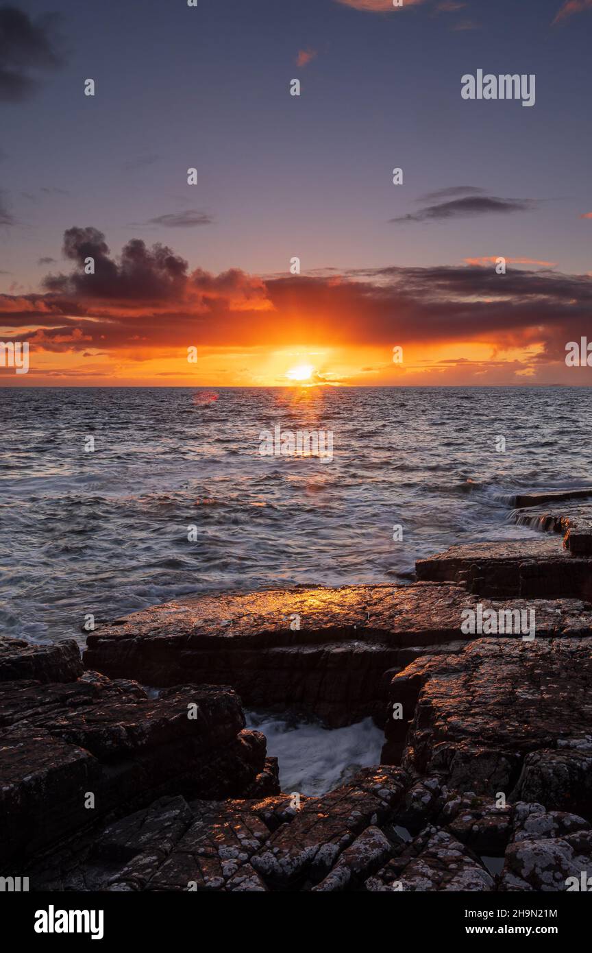 Côte de Melvaig Banque D'Images