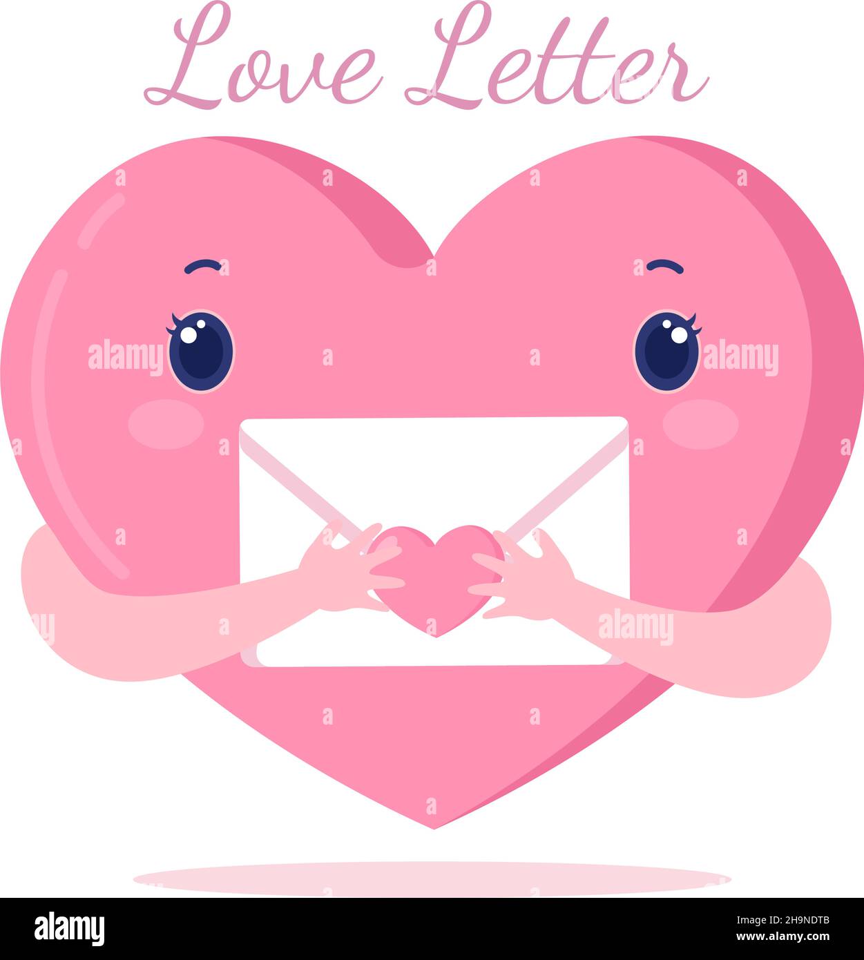 Lettre D Amour Dessin Plan Dessin Plan Illustration Pour Les Messages De Fraternite Ou D Amitie Habituellement Donnes Le Jour De La Saint Valentin Dans Une Enveloppe Ou Un Message D Accueil Image Vectorielle Stock Alamy
