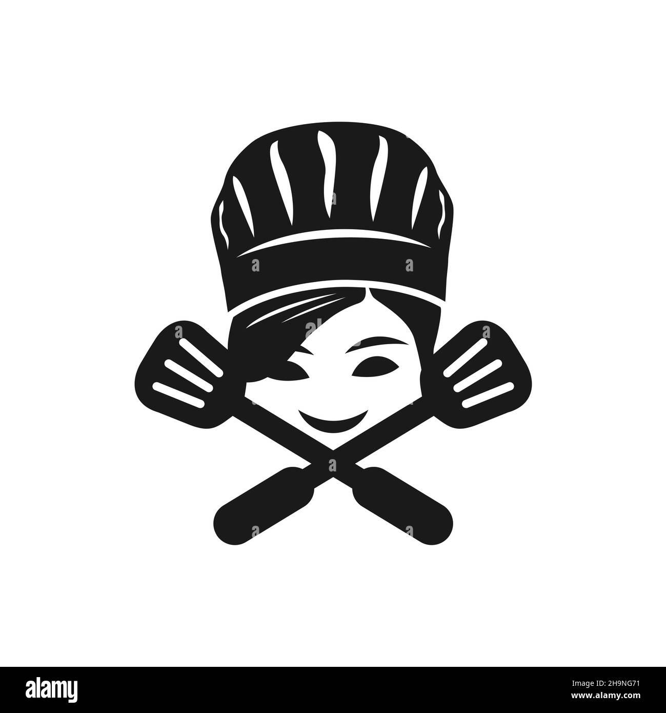 logo du chef pour enfants Banque D'Images