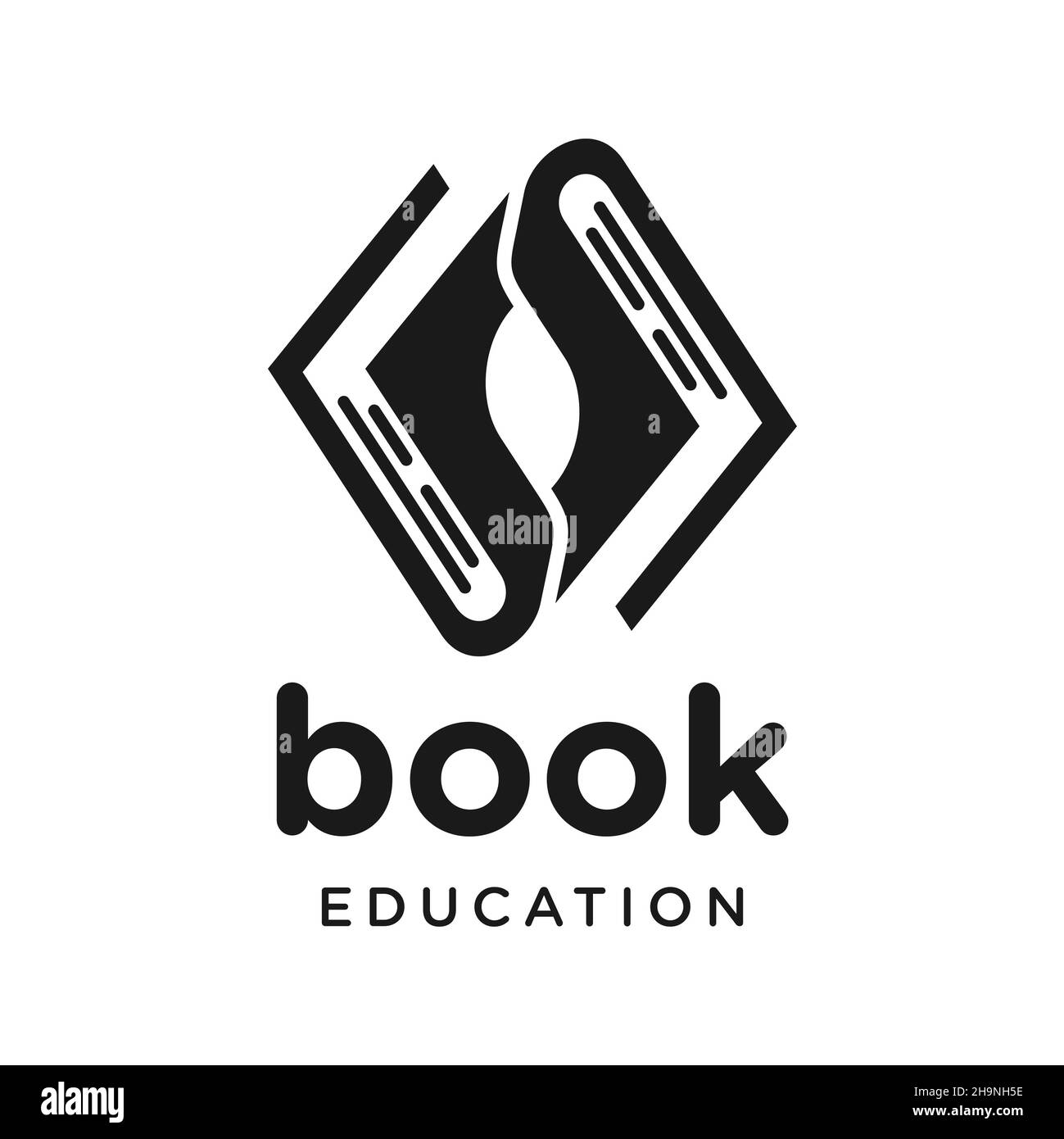 logo du livre éducatif votre entreprise Banque D'Images