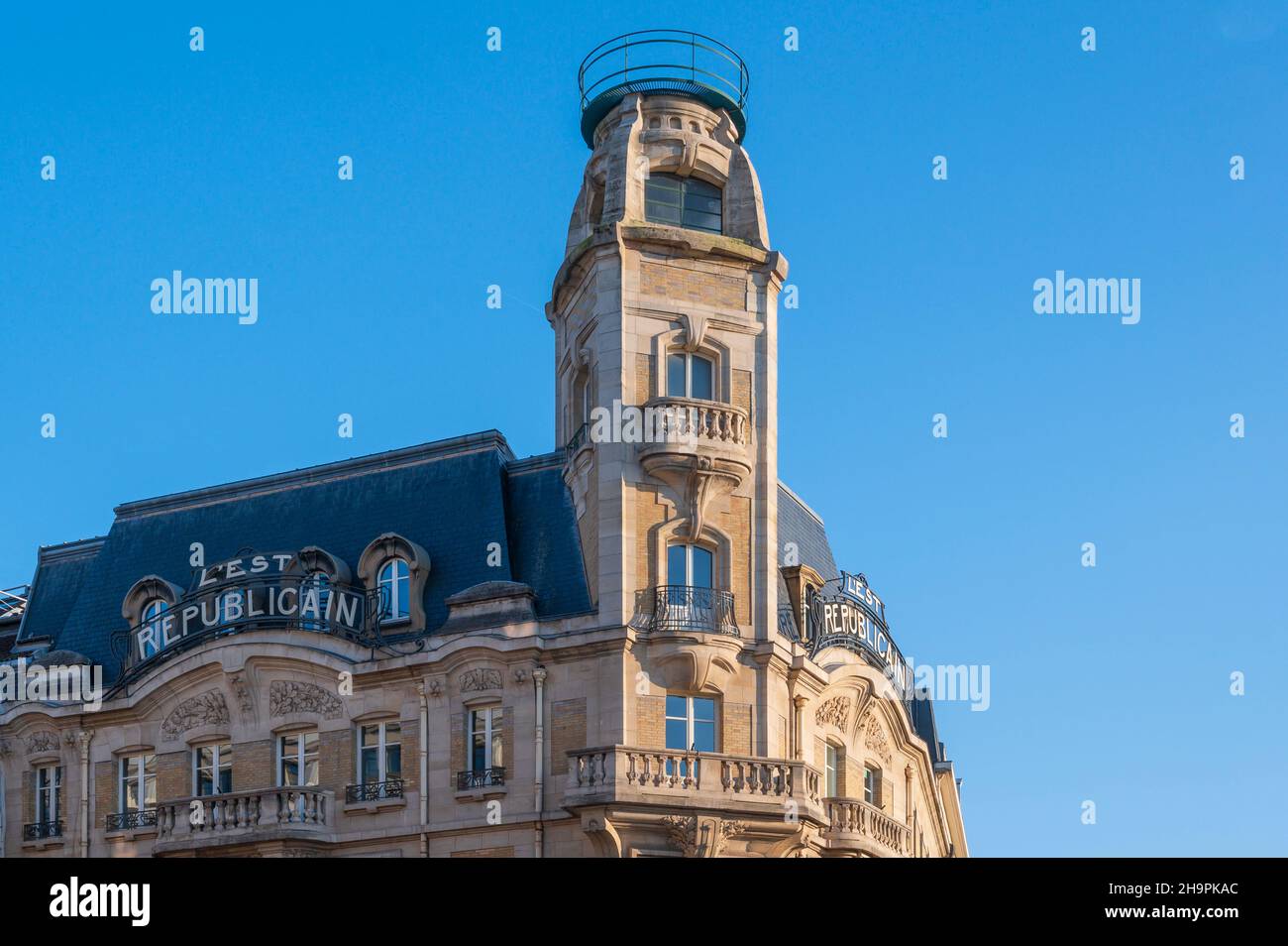 L'ancien siège du journal l'est républicain, avenue Foch, Nancy, France Banque D'Images