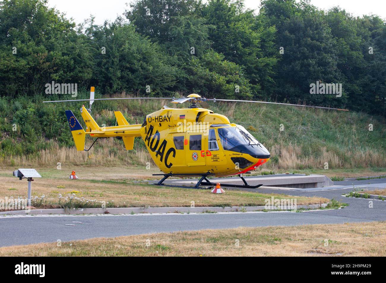 Hélicoptère de sauvetage ADAC Banque D'Images