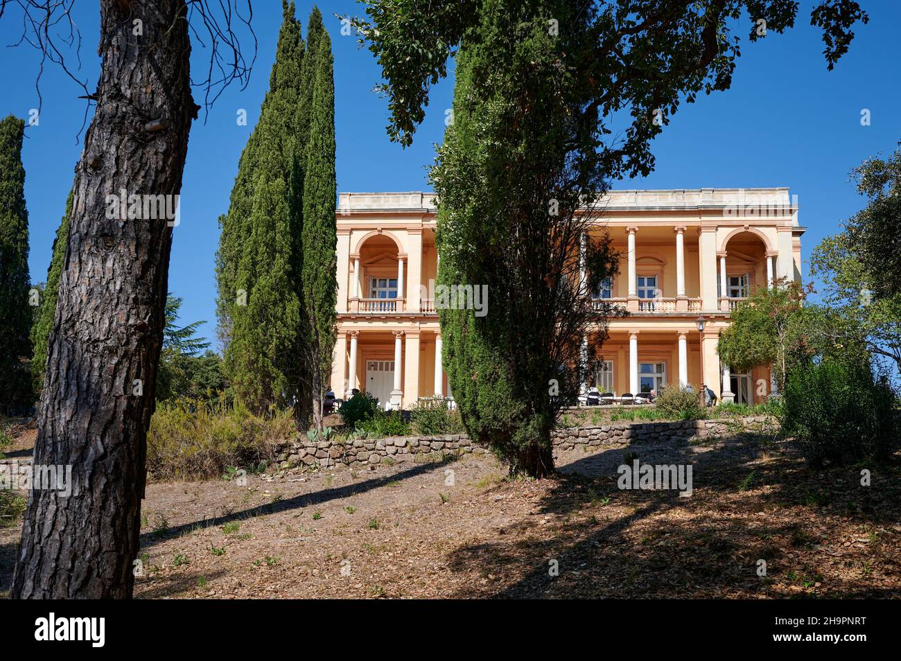 Château Aurelien, également connu sous le nom de Villa Aurelienne, dans le parc ÒParc AurelienÓ, à Fréjus, région Provence-Alpes-Côte dÕAzur, France Banque D'Images