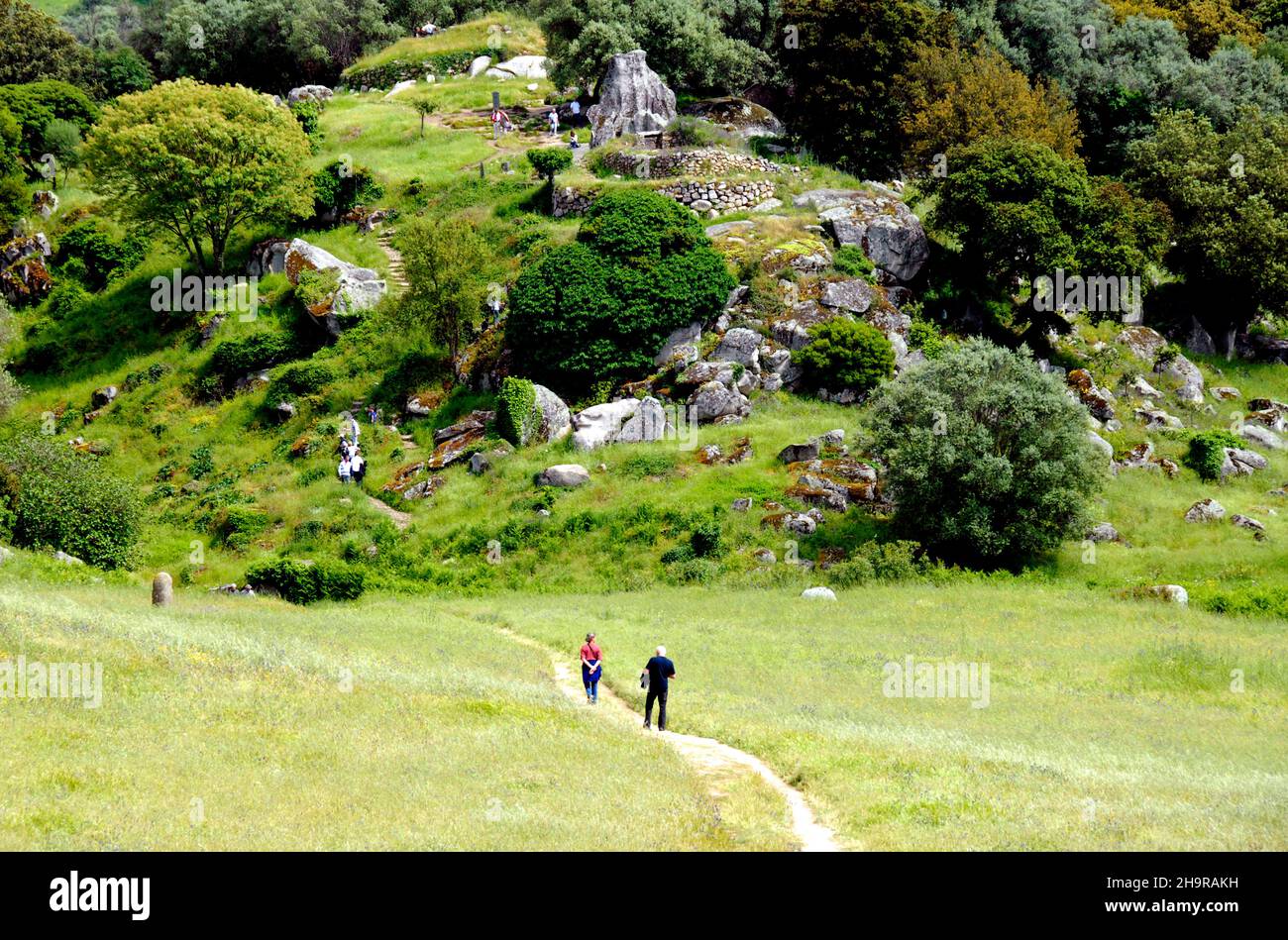 Parc archéologique de Filitosa, Corse-du-Sud, France Banque D'Images