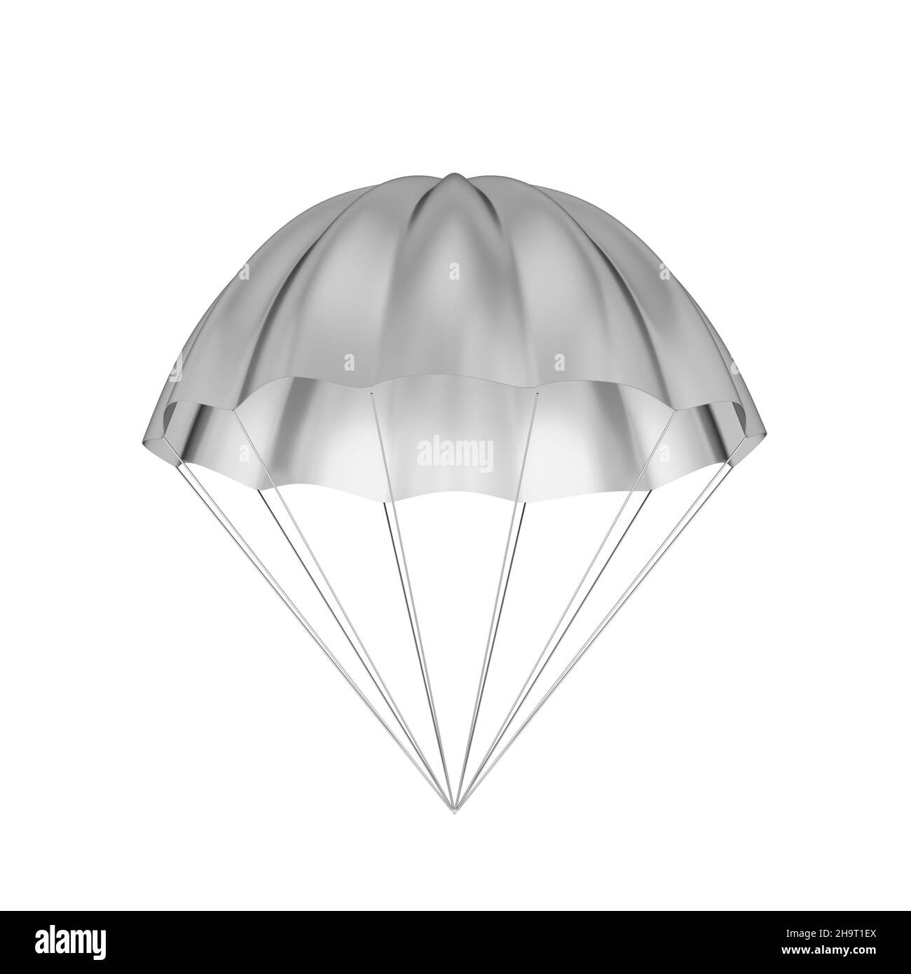Parachute simple.illustration 3d isolée sur fond blanc Banque D'Images