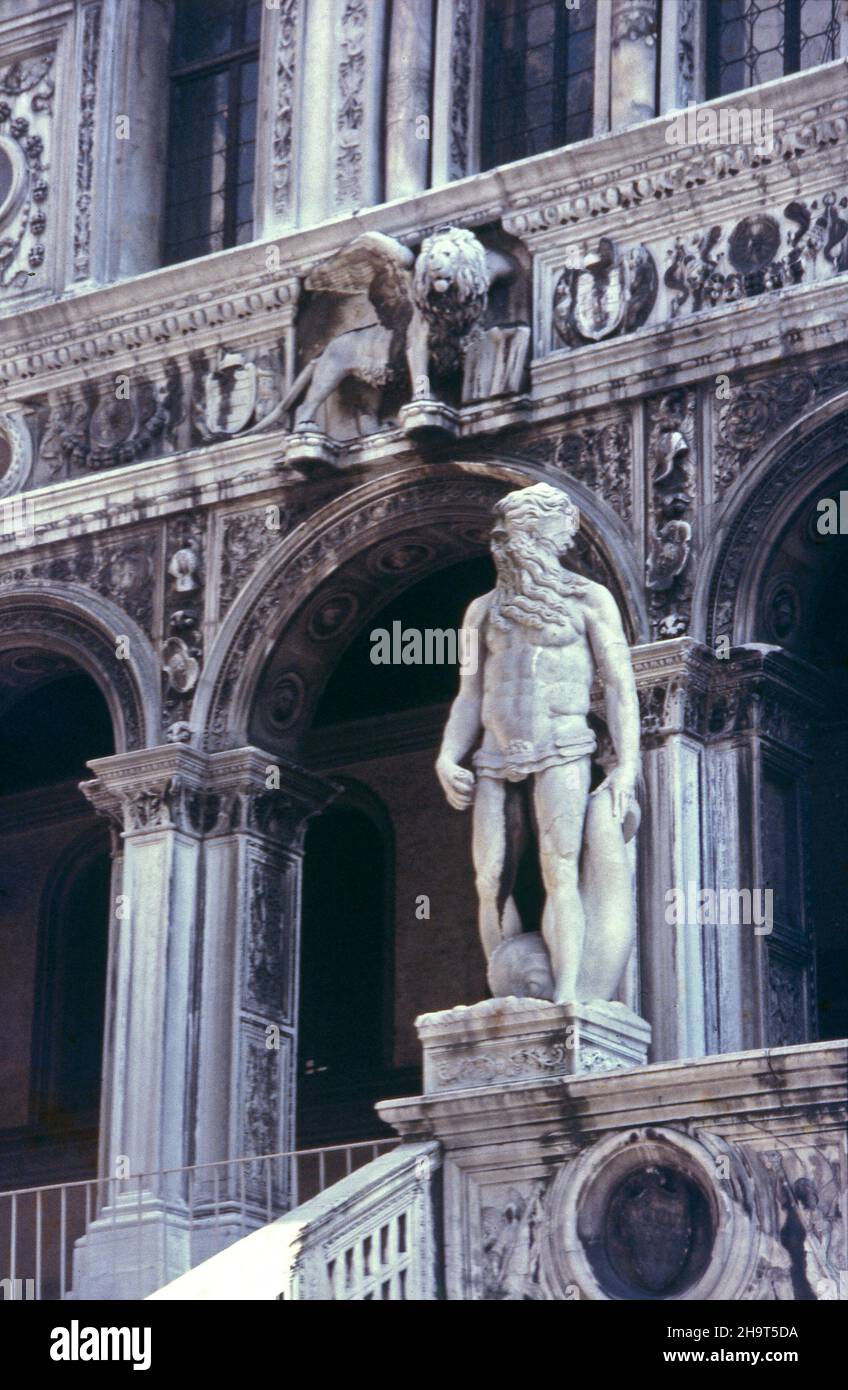 Sculpture, Venise, Italie, 1978 Banque D'Images