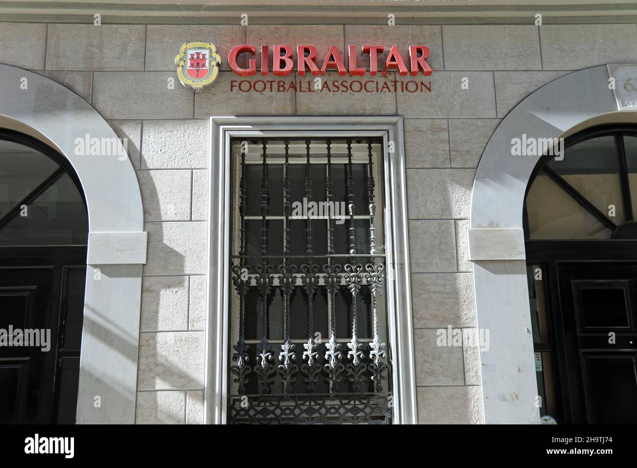 Association de football de Gibraltar Banque D'Images