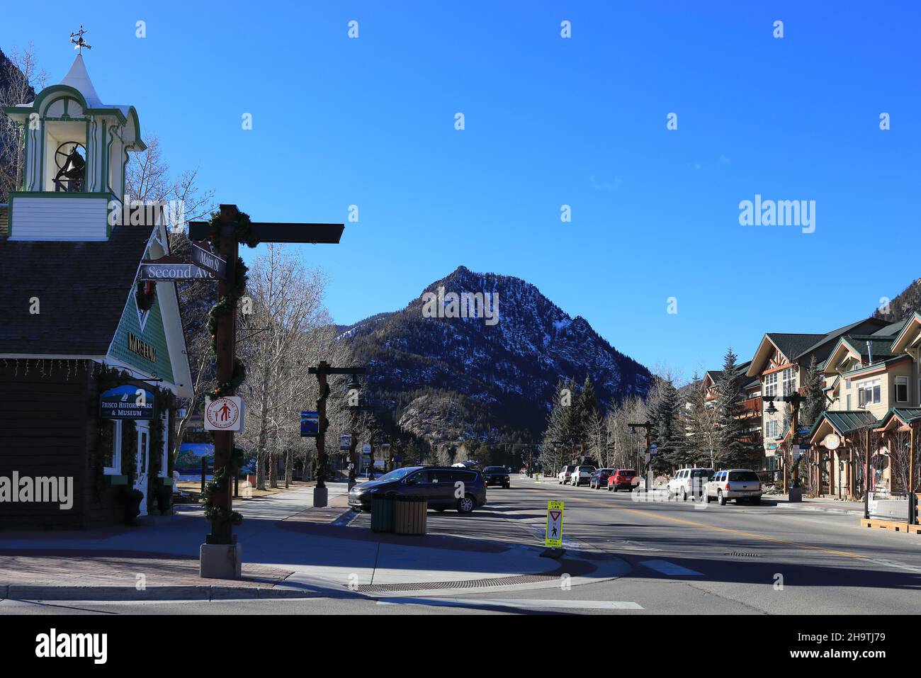 Frisco dans les montagnes du Colorado Banque D'Images