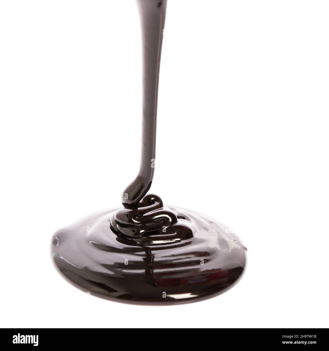 sauce au chocolat, sauce, fond, structure, chocolat,ligne, cacao, nourriture, détail, fermer,vers le haut, blanc, courbes, lisse, seul,liquide, sans dessert Banque D'Images