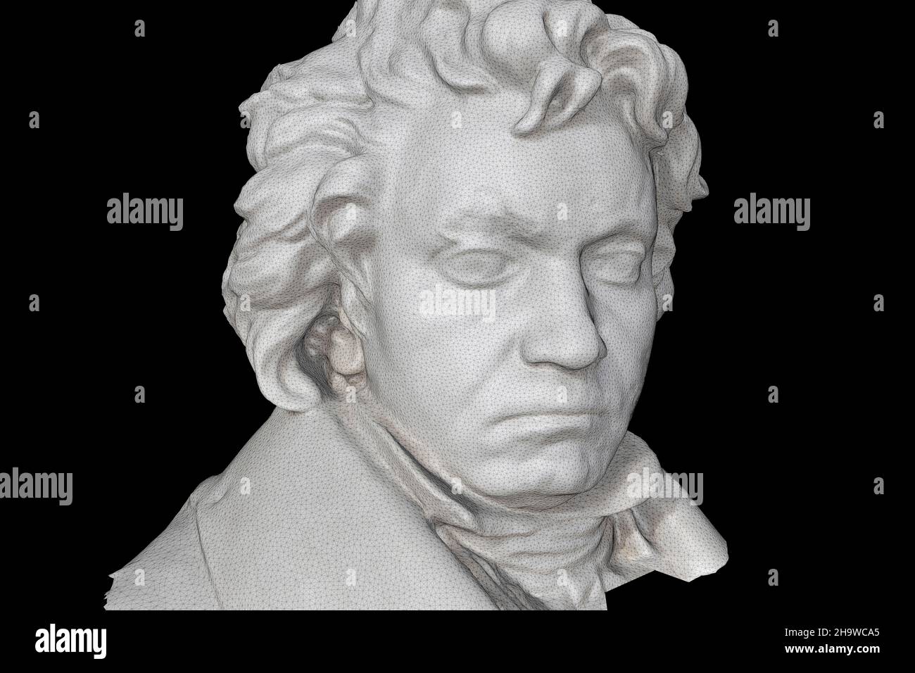 CGI-Visualizierung: Ludwig van Beethoven / cgi visualisation (nur fuer redaktionelle Verwendung.Keine Werbung.Banque de référence : http://www.360-berl Banque D'Images
