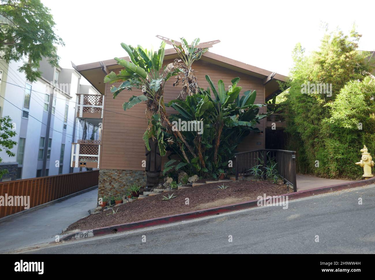 Los Angeles, Californie, États-Unis 5th décembre 2021 Une vue générale de l'atmosphère de l'ancien domicile de l'acteur Earle Foxe au 1221 Horn Avenue le 5 décembre 2021 à Los Angeles, Californie, États-Unis.Photo par Barry King/Alay stock photo Banque D'Images