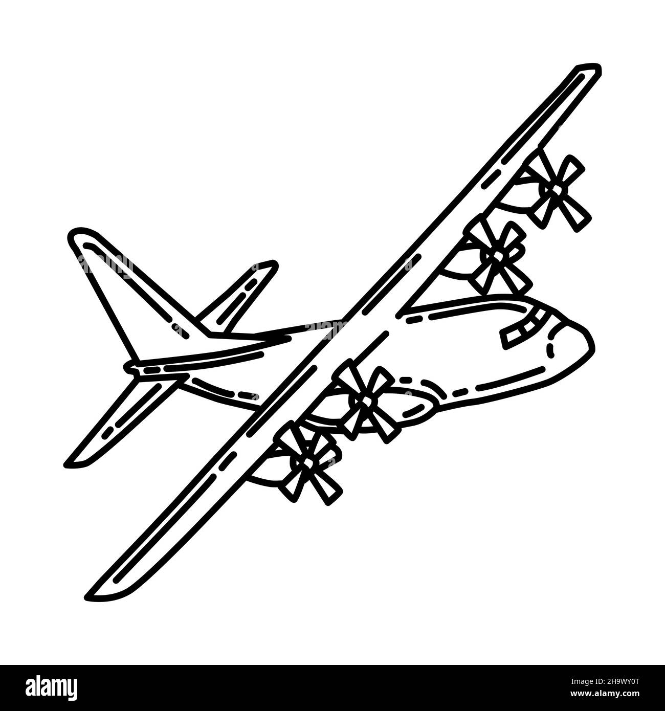 Navy Seal Hercules fait partie des équipements militaires et de la Marine Force dessin à la main Icon Set Vector. Illustration de Vecteur