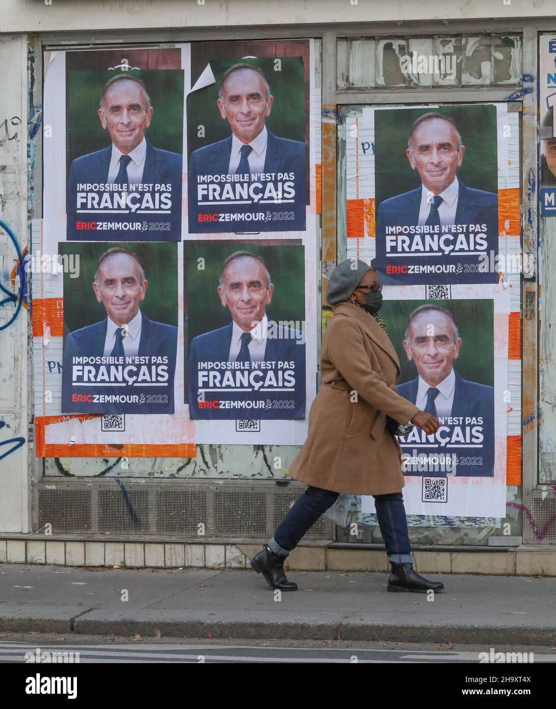 ERIC ZEMMOUR CAMPAGNE D'AFFICHES POUR L'ÉLECTION PRÉSIDENTIELLE DE 2022