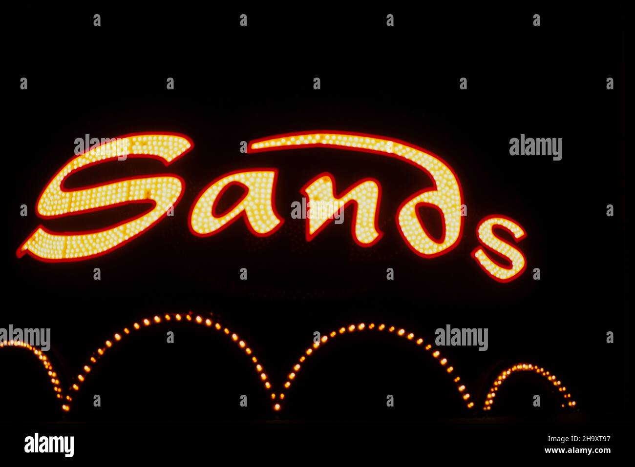 Original Sands hôtel et casino signe à Las Vegas Nevada Banque D'Images