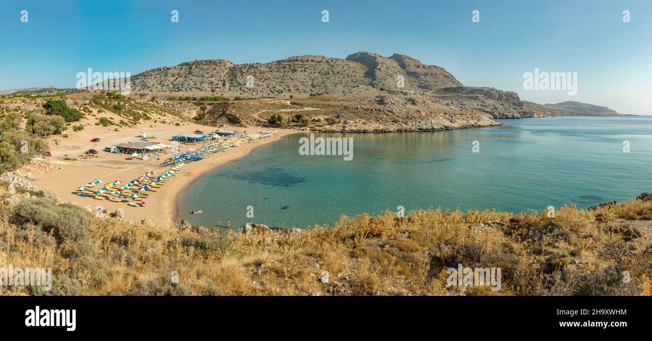 Plage d'Agia Agathi Banque D'Images