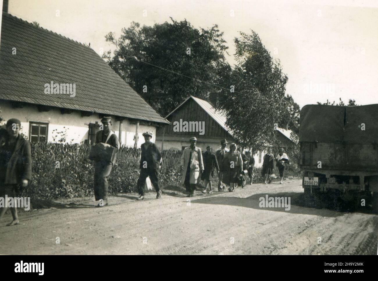 Deuxième Guerre mondiale WW2 des soldats allemands envahissent la Pologne - Zukow, Pologne 09/16/1939 Banque D'Images