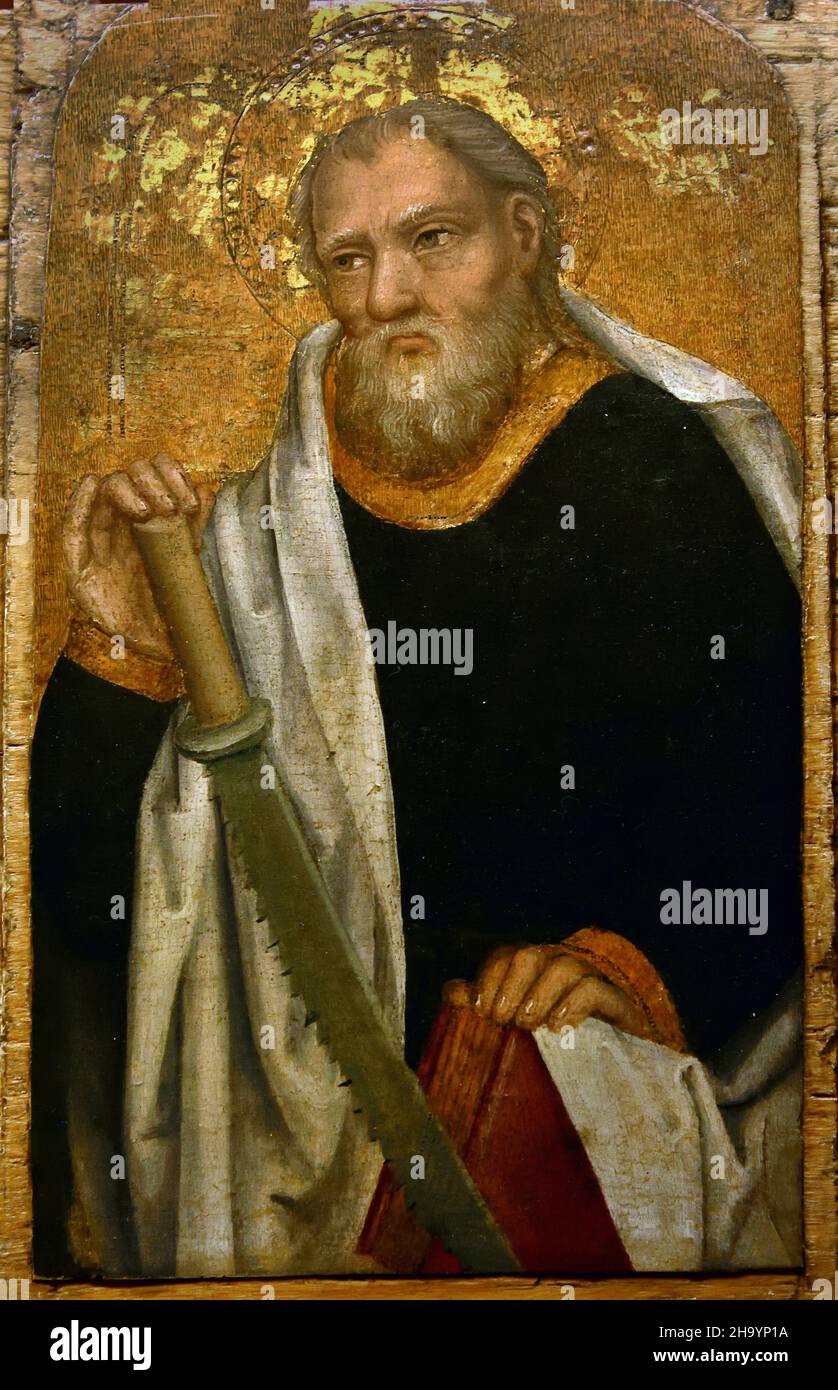 St Simon, par 1462-70 Antoine de Lonhy, 1446–1490, peintre, illuminateur, vitrier,France, Français , Banque D'Images