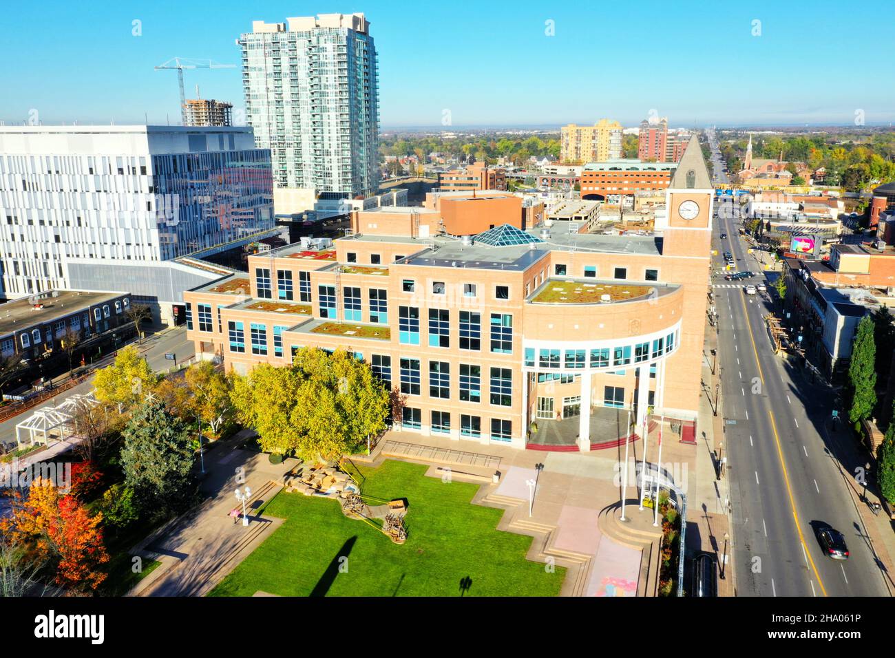 Une antenne de l'hôtel de ville de Brampton, en Ontario, au Canada Banque D'Images Une antenne de l'hôtel de ville de Brampton, en Ontario, au Canada Banque D'Images
