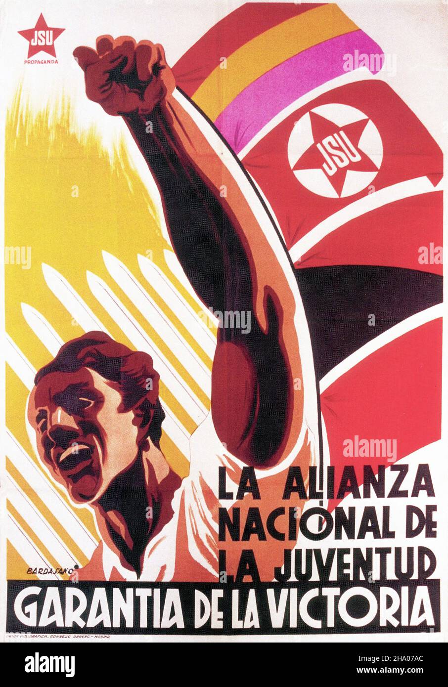 Affiche Propagande Guerre Civile Espagnole www.alamyimages.fr